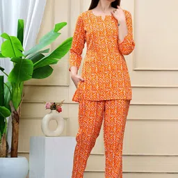 AYUSH TEXTILES Women Printed Top Pyjamas Night suit-picture-36