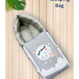 NEW COMER 3 in 1 Baby Bed Sleeping Bag & Carry Nest Cotton Baby Bedding for New Born & Infant Portable Bassinet for Baby Carrying & co Sleeping Unisex Baby Sleeping Bed 802 - Grey-image-44