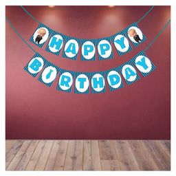 Wobbox Happy Birthday Banner, Boss Baby Theme Decoration Items Blue -Pack Of 1-image-52