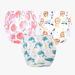 Chinmay Kids Baby Panty Boys and Girls Reusable Washable Printed Panty Pack of 3-20