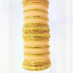 SGN fashion Beige Copper Bangles-picture-34