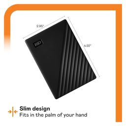 Western Digital WD 1TB My Passport Portable Hard Disk Drive, USB 3.0 with Automatic Backup, 256 Bit AES Hardware Encryption,Password Protection,Compatible with Windows and Mac, External HDD-Black image 3