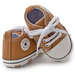 Neska Moda Baby Text Patch Detailed With Lace Up Booties - Brown image 4