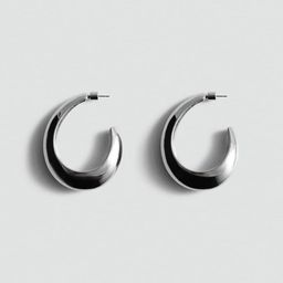 MANGO Circular Half Hoop Earrings-image-10