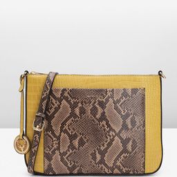 Allen Solly Crocodile & Snake Skin Textured Structured Sling Bag with Brand Logo Tasselled image 1