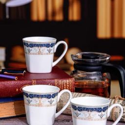 Sonaki White Bone china Tea & Coffee Mug - Set of 6-47