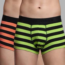 Jack & Jones Men Multicolor Regular Stripes Trunk - Pack of 2-picture-22