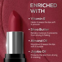RENEE Prime Matte Lipstick 02 Rustic Red - 4.5 gm image 3