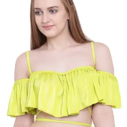 La Intimo Yellow Non Wired Non Padded Bralette-image-66
