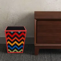 SEJ by Nisha Gupta Multicolor Wooden Open Dry Bin - 11.5 Litres-image-86