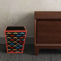 SEJ by Nisha Gupta Multicolor Wooden Open Dry Bin - 11.5 Litres-image-7