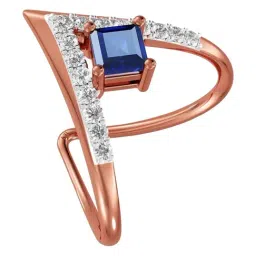 Joyalukkas 18k (750) Purity Rose Gold Enchanting Women Diamond Vanki Ring-image-73