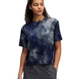 Under Armour Blue Rush Energy Printed Relaxed Fit T-Shirt-image-36