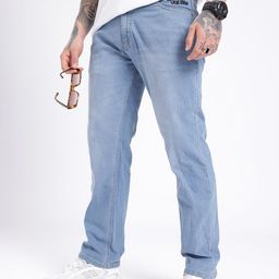 glitchez Men Straight Fit Light Fade Embroidered Stretchable Jeans-picture-43