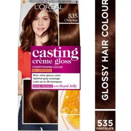 L'Oreal Paris Casting Creme Gloss Hair Color Chocolate 535 - 87.5 gm + 72 ml-image-66