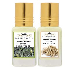 Menjewell Set of 2 Royal Kewda Mysore Sandal Attar-16