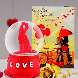 Archies Multicoloured Combo of Love Figurine, Rose & Greeting Card-image-89