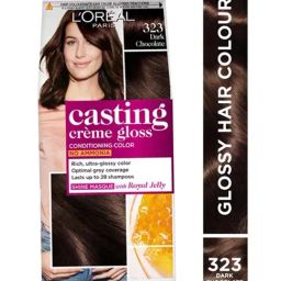 L'Oreal Paris Casting Creme Gloss Hair Color - Dark Chocolate 323, 87.5g+72ml-6