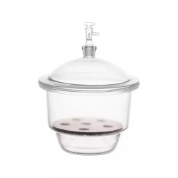 Supertek Vacuum Neutral Glass Desiccator With Porcelain Plate, Diameter 160 mm, 19.104.0160-42