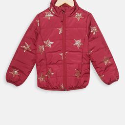 t-base Girls Red Printed Lightweight Jacket-image-17