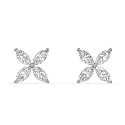 Silvermist 925 Sterling Silver Floral Dew Stud Earrings for Women & Girls-image-32
