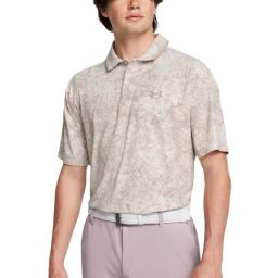 Under Armour Grey Regular Fit Printed Sports Polo-image-57
