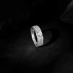 GIVA 925 Sterling Silver MultistrAnd Ring For Men-image-6