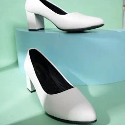 Mozafia Women's White Casual Pumps-image-58