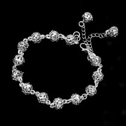 Peora Alloy Silver Plated Elegant Adjustable Charm Bracelet Stylish Jewellery for Women-image-54