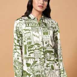 Marigold Lane Green Printed Shirt-image-20