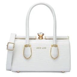 LAVIE LUXE White Animal Effect Small Satchel-image-93