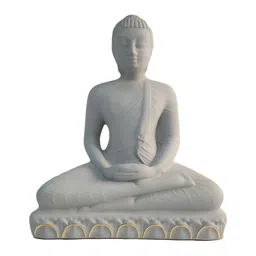 Azul Grey Buddha Idol Showpiece-image-32