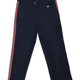 Blue Giraffe Kids Navy Cotton Trousers-picture-7