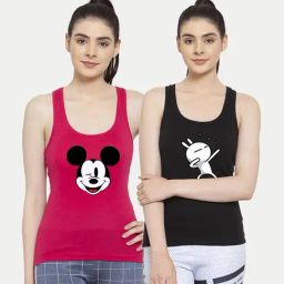 Friskers Multicolor Printed Camisole (Pack Of 2)-image-96