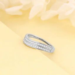 GIVA 925 Sterling Silver Wavesome Ring Fixed Size For Women-image-85