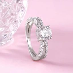 GIVA 925 Sterling Silver Midnight Glitter Ring Fixed Size For Women-image-40