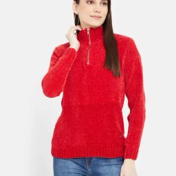 Duke Red Slim Fit Sweater-image-35