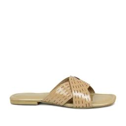 Inc.5 Women's Beige Cross Strap Sandals-image-48
