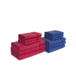 Spaces Seasons Best QD Self Coral & Blue 380 GSM Cotton Towel Combo2-image-12
