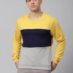 Dennis Lingo Multi Regular Fit Colour Block Sweatshirts-18