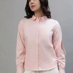 Iconic Pink Cotton Textured Pattern Shirt-image-11