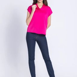 SHAYE Fuchsia Regular Fit Top image 4