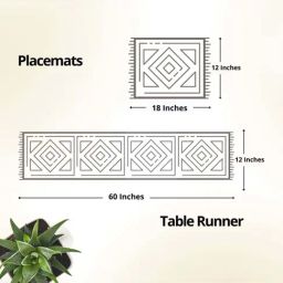 Peepul Tree Ruby Red Madur Grass Dining Table Mats - Set of 6 image 5