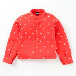 JAV CREATIONS Boys Classic Polka Dot Opaque Printed Casual Shirt-image-48