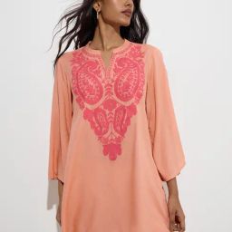 Utsa by Westside Coral Paisley Embroidered Tunic-84
