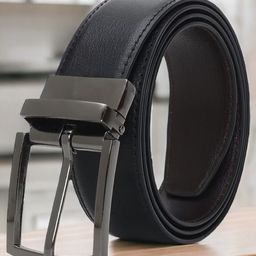 Mast & Harbour Men PU Tang Reversible Formal Belt-image-37