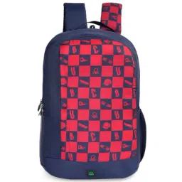 United Colors of Benetton Reign Navy Polyester Printed Backpack-image-25