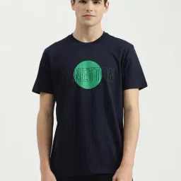 United Colors of Benetton Blue Pure Cotton Regular Fit Printed T-Shirt-picture-42