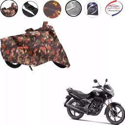 Auto Pearl Polyester Waterproof Two Wheeler Cover for Honda CB Unicorn 160,(Jungle Print)-image-22
