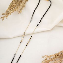 Wynona Rhodium-Plated AD Stone Studded & Beaded Mangalsutra-29